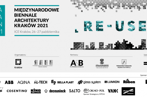 Plakat Międzynarodowym Biennale Architektury Kraków 2021