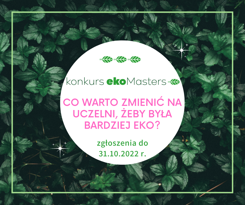 Plakat konkursu Eko-Masters