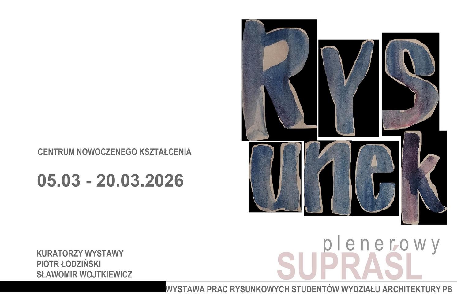 Plakat wystawy z pleneru WA