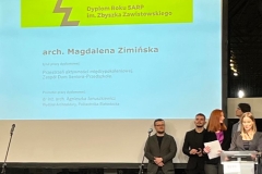 Magister inż. architekt Magdalena Zimińska znalazła się w wąskim gronie finalistów tegorocznej edycji Konkursu o Doroczną Nagrodę SARP im. Zbyszka Zawistowskiego - Dyplom Roku 2022 na najlepszy projekt dyplomowy na studiach magisterskich w 2022 w Polsce.