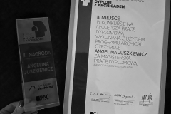 Mgr inż. arch Angelina Juszkiewicz, absolwentka WAPB, otrzymała trzecią nagrodę w 7 Edycji Konkursu Dyplom z Archicadem!