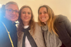 Warsztaty w Boceguillas. Na zdjęciu: Brîndușa Havași, Gigliola D’Angelo, Karolina Misiuk. Autor zdjęcia: Brîndușa Havași. 