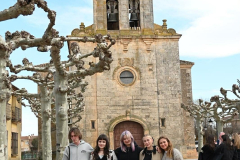 Boceguillas, wizyta studyjna po warsztatach. Studenci WA PB wraz z koordynatorką Karoliną Misiuk. Autor zdjęcia: Joanne Vajda