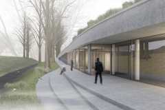 Praca inżynierska „Galeria autorska” studenta WA Michała Sienkiewicza zdobyła pierwszą nagrodę w konkursie DYPLOM Z ARCHICADEM. fot.1