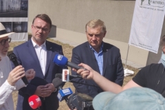 Konferencja prasowa, w trakcie której ogłoszono wyniki konkursu i nagrodzono studentów PB