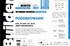 Wyróżnienie studenta WA inż. arch. Kamila Barszczewskiego