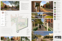 I miejsce - Julii Niewińskiej i Wiktorii Sawickiej (praca wykonana pod kierunkiem: dr hab. inż. arch. Haliny Łapińskiej, prof. PB)